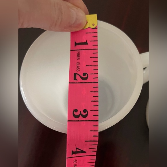 Federal Milk Glass Set Of Two Coffee Mugs - Picture 10 of 10